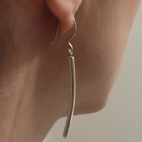 NWOT Solid Silver Earrings - Picture 4 of 6